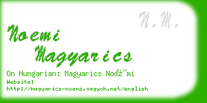 noemi magyarics business card